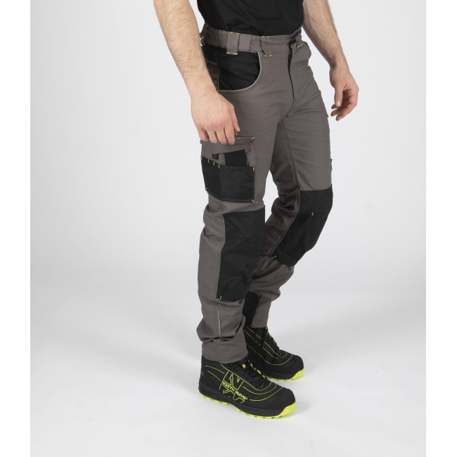 PANTALON DE TRAVAIL RICHY GRIS ET NOIR - Nine Worths by North Ways