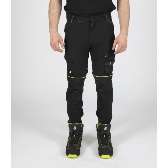 Pantalon de travail SACHA noir/jaune - North Ways
