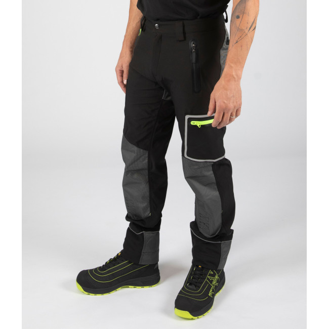 SOFTSHELL BROEK WAPITI ZWART - North Ways