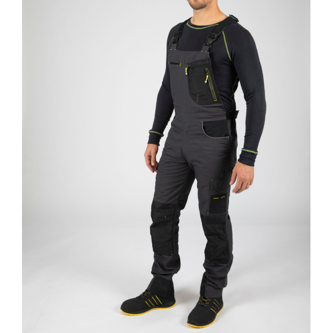 ARBEITSLATZHOZE MIT MULTITASCHEN STAMPE GRAU UND SCHWARZ - North Ways