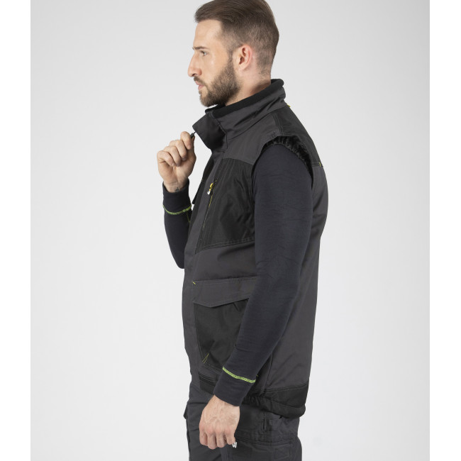 GILET SANS MANCHE ALI GRIS ET NOIR - North Ways