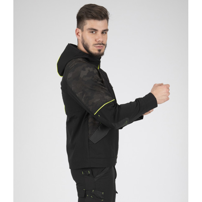 Werkblouson Garcia Zwart en geel fluo - North Ways