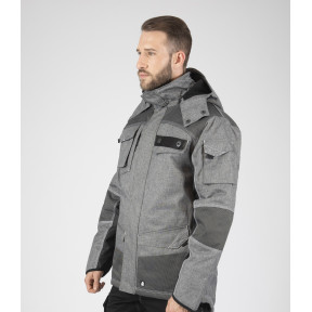 PARKA DE TRAVAIL GUILLAUMET GRIS CHINÉ / NOIR - Nine Worths by North Ways