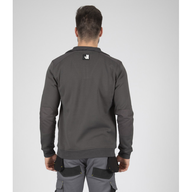 GEBREIDE TRUI STIJL SWEATSHIRT LARGO GRIJS - Nine Worths by North Ways