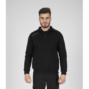 SWETER DZIANINOWY W STYLU BLUZY LARGO CZARNY - Nine Worths by North Ways