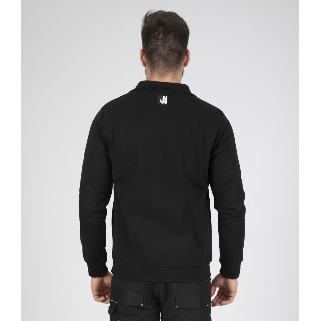 GEBREIDE TRUI STIJL SWEATSHIRT LARGO ZWART - Nine Worths by North Ways