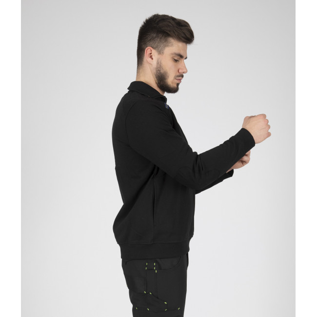 GEBREIDE TRUI STIJL SWEATSHIRT LARGO ZWART - Nine Worths by North Ways