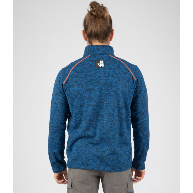 GILET ZIPPE LENNY MARINE ET ORANGE FLUO - Nine Worths by North Ways