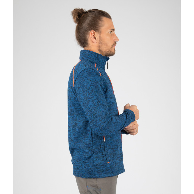 GILET ZIPPE LENNY MARINE ET ORANGE FLUO - Nine Worths by North Ways