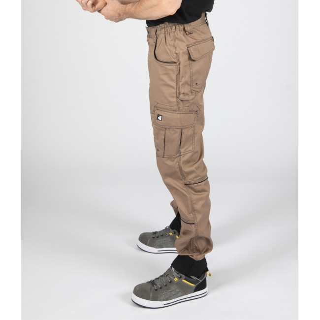 PANTALON DE TRAVAIL ANTRAS BEIGE ET NOIR - Nine Worths by North Ways