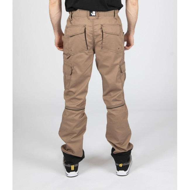 WERKBROEK ANTRAS BEIGE EN ZWART - Nine Worths by North Ways