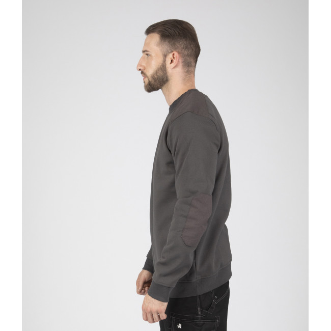 SWEAT COL ROND LEON GRIS - Nine Worths by North Ways