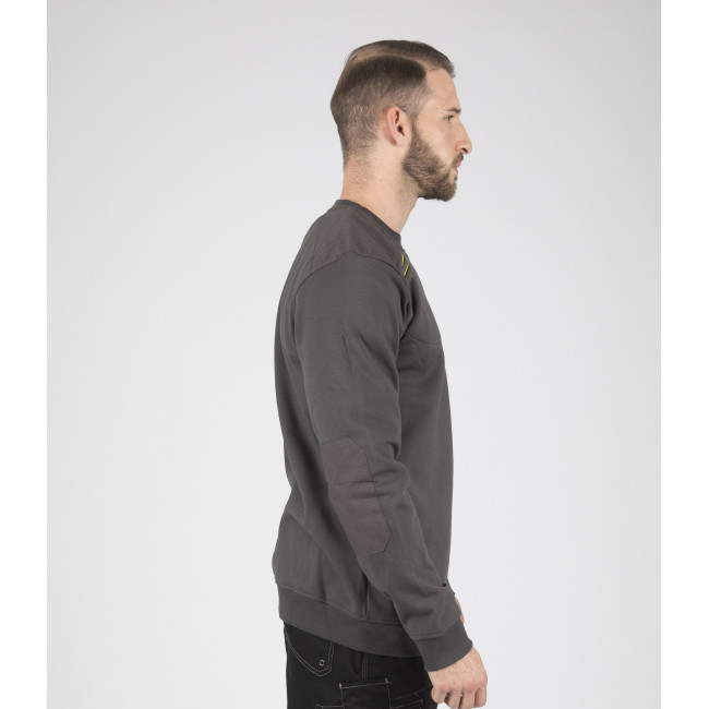 SWEATSHIRT MIT RUNDHALS LEON GRAU - Nine Worths by North Ways