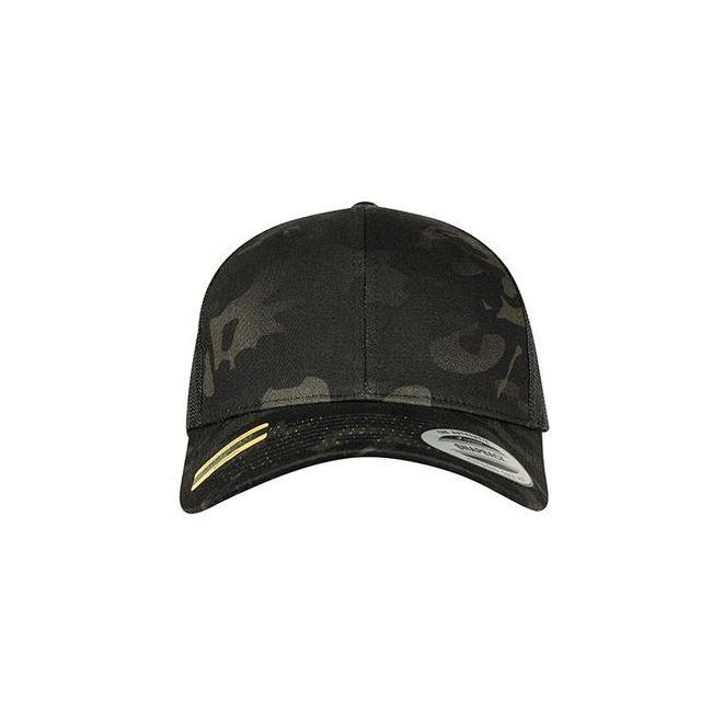 Casquette Retro Trucker multicam noir - Flexfit