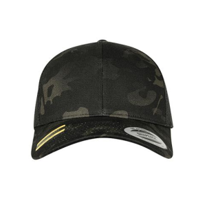 Casquette Retro Trucker multicam noir - Flexfit