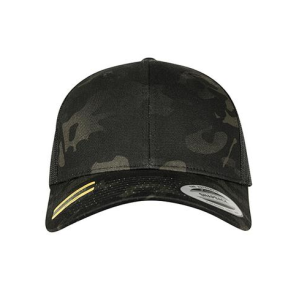 Pet Retro Trucker multicam zwart - Flexfit