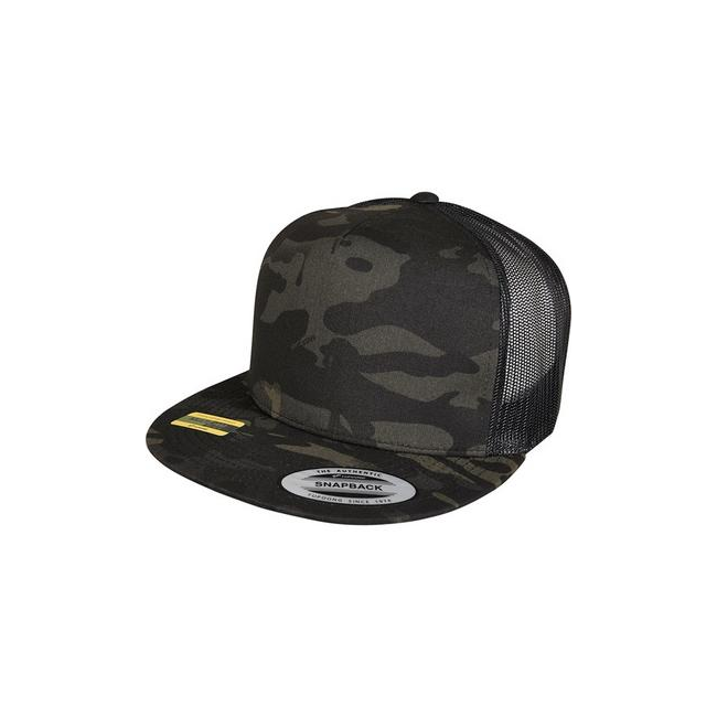 Trucker multicam zwart pet - Flexfit
