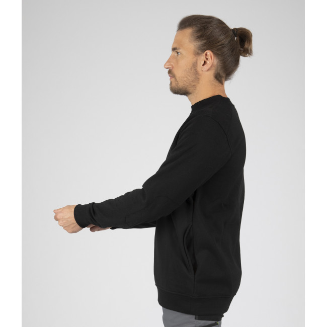 SWEATSHIRT RONDE HALS LEON ZWART - Nine Worths by North Ways