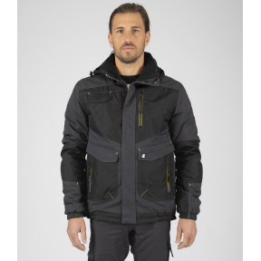 BLOUSON DE TRAVAIL LILIAN GRIS / NOIR - Nine Worths by North Ways