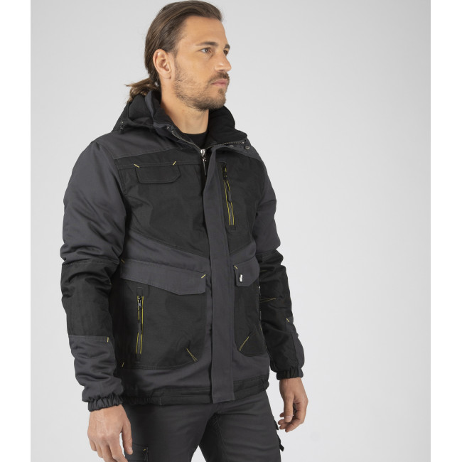 ARBEITSJACKE LILIAN GRAU / SCHWARZ - Nine Worths by North Ways