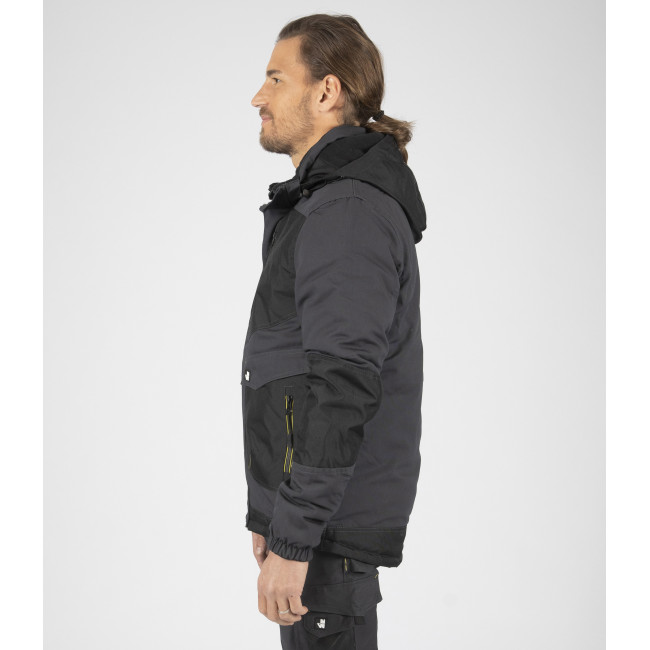 ARBEITSJACKE LILIAN GRAU / SCHWARZ - Nine Worths by North Ways