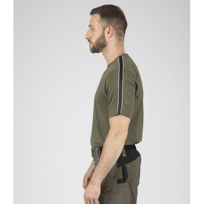 Arbeits-T-Shirt mit kurzen Ärmeln Luka khaki - Nine Worths by North Ways