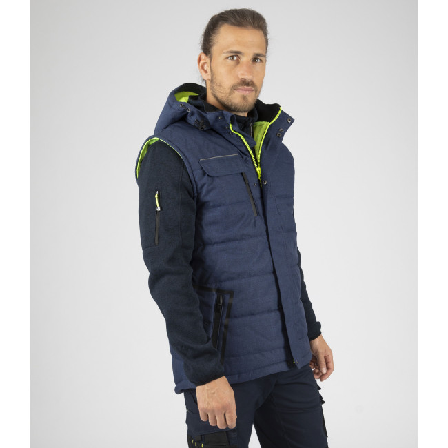ÄRMELLOSE ARBEITS-PARKA MAXIMY MARINEBLAU - Nine Worths by North Ways