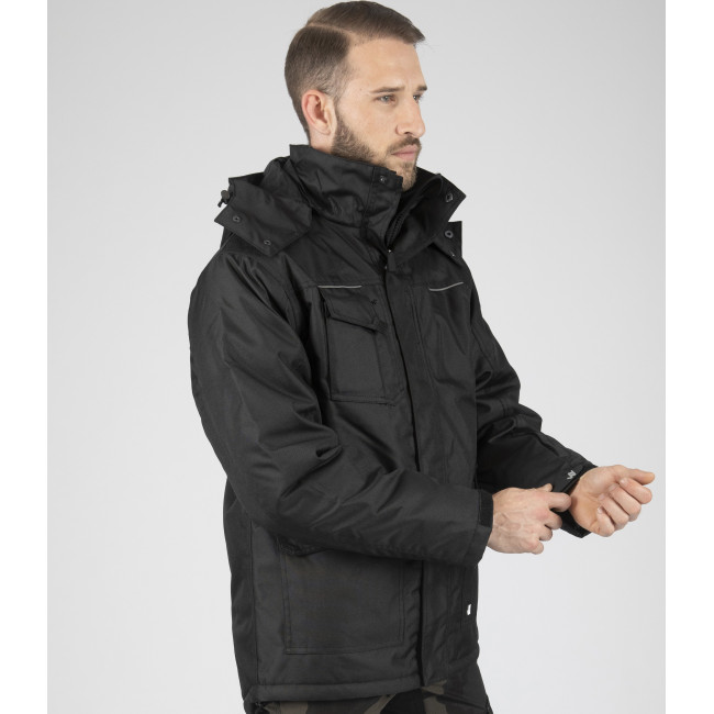 Wasserdichte Arbeitsjacke Mermoz Schwarz - Nine Worths by North Ways