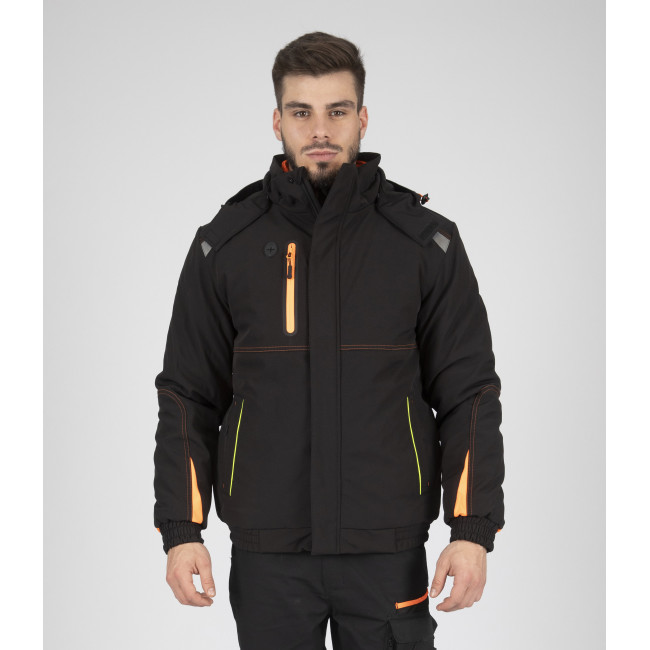 VESTE DE TRAVAIL MATELASSEE MORANE NOIR - Nine Worths by North Ways