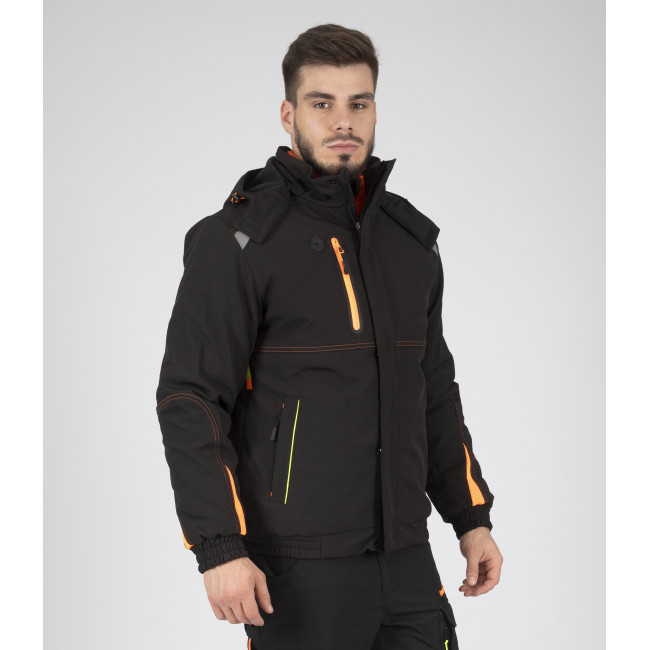 VESTE DE TRAVAIL MATELASSEE MORANE NOIR - Nine Worths by North Ways