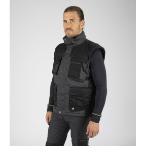 GILET PIATTEC GRIS ET NOIR - Nine Worths by North Ways