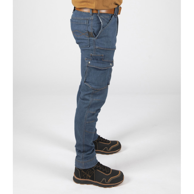 Pantalon de travail multipoches Usain bleu - North Ways