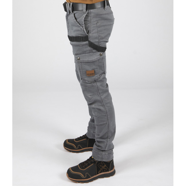 Pantalon de travail multipoches Usain gris - Nine Worths by North Ways