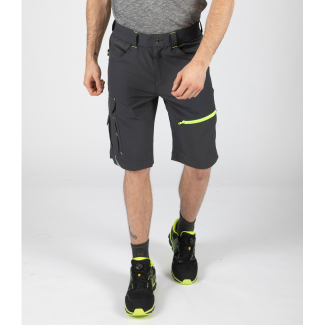 ARBEITSSHORTS HORN GRAU / GRÜN - Nine Worths by North Ways
