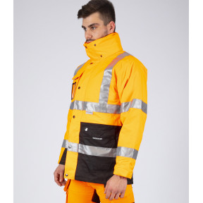 WERKPARKA HOGE ZICHTBAARHEID WELLINGTON FLUOR ORANJE - Nine Worths by North Ways