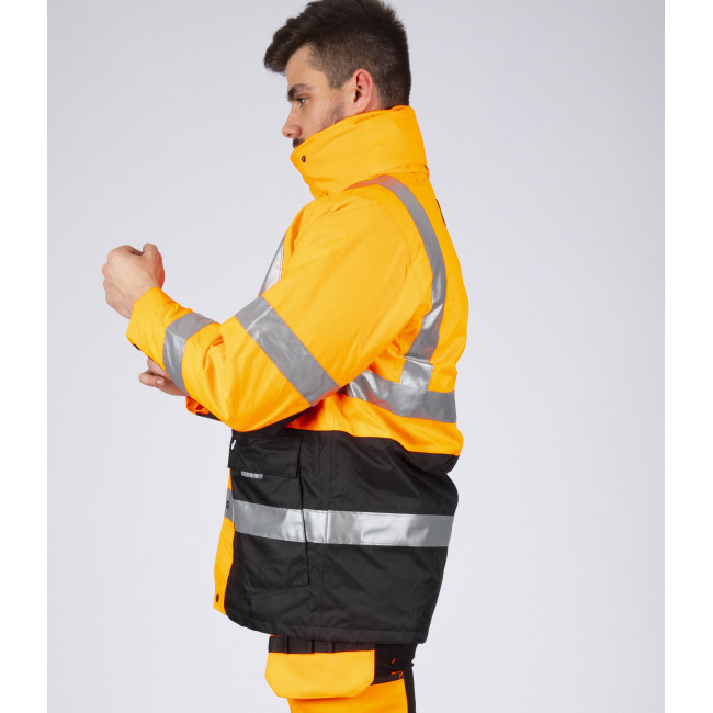 WERKPARKA HOGE ZICHTBAARHEID WELLINGTON FLUOR ORANJE - Nine Worths by North Ways