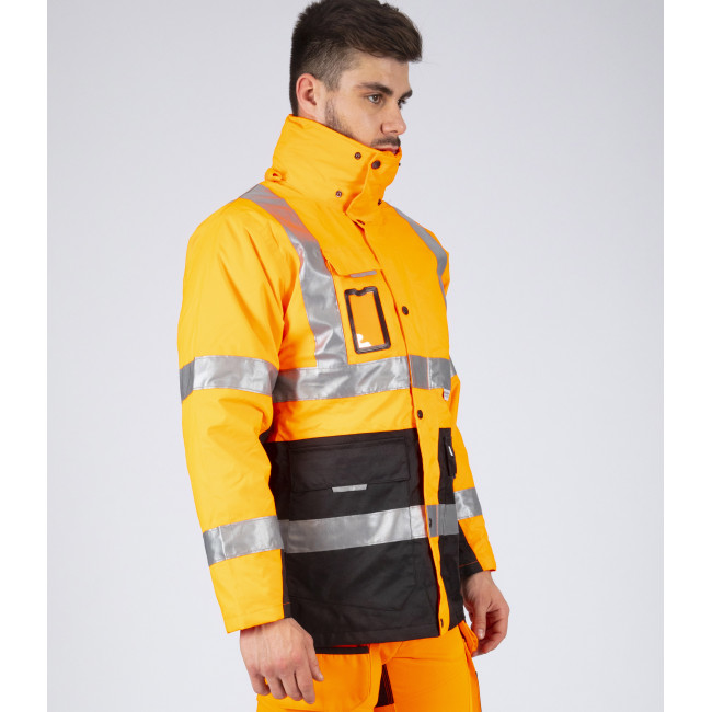 PARKA DE TRAVAIL HAUTE VISIBILITÉ WELLINGTON ORANGE FLUO - Nine Worths by North Ways