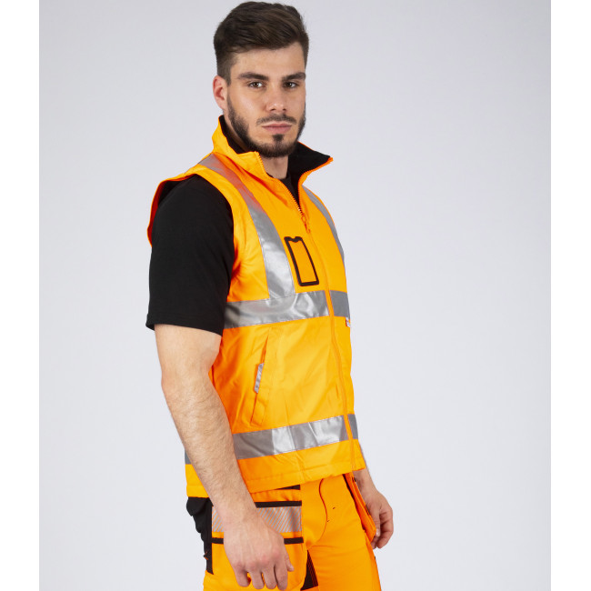 HOCHSICHTBARE ARBEITSPARKA WELLINGTON NEON-ORANGE - Nine Worths by North Ways