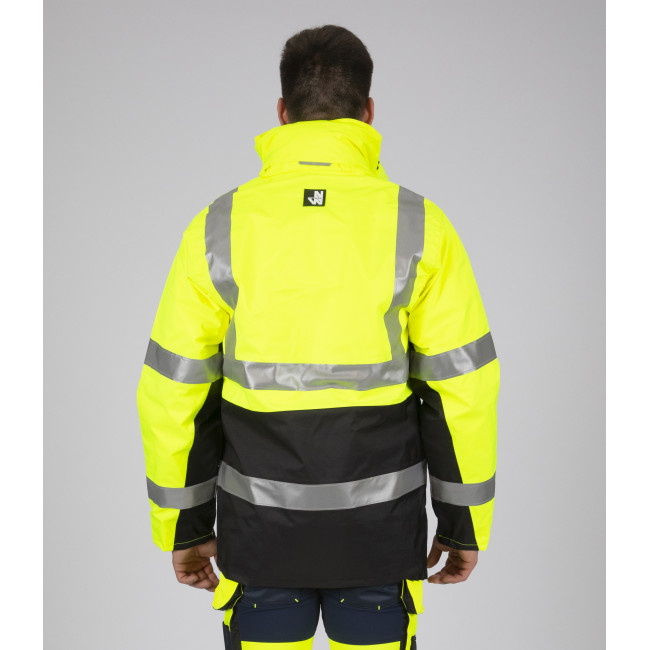 WERKPARKA HOGE ZICHTBAARHEID WELLINGTON FLUOR GEEL - Nine Worths by North Ways