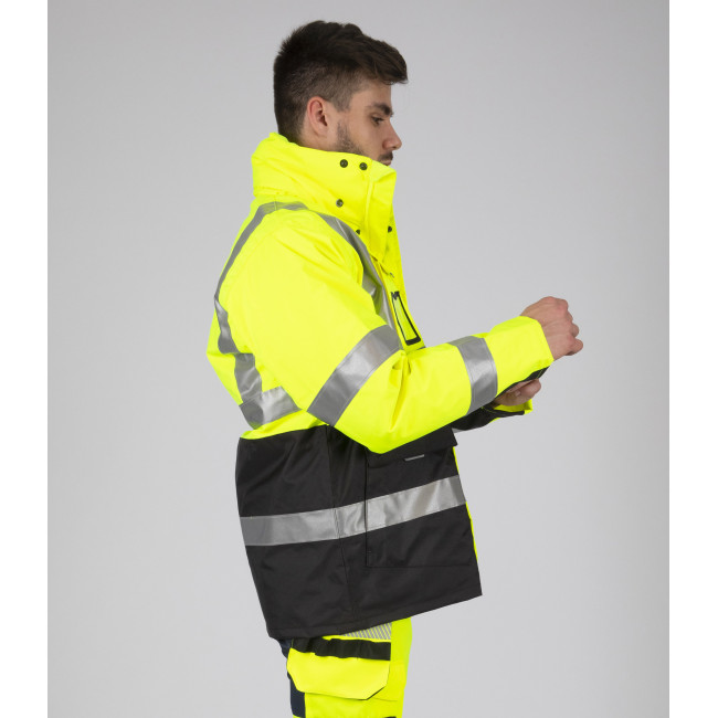 PARKA DE TRAVAIL HAUTE VISIBILITÉ WELLINGTON JAUNE FLUO - Nine Worths by North Ways