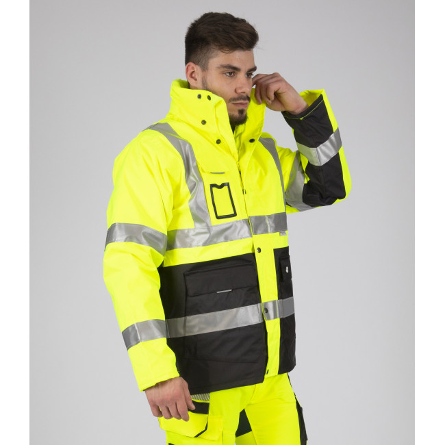 WERKPARKA HOGE ZICHTBAARHEID WELLINGTON FLUOR GEEL - Nine Worths by North Ways