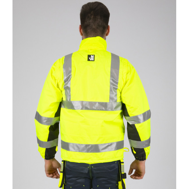 PARKA ROBOCZA WYSOKIEJ WIDOCZNOŚCI WELLINGTON ŻÓŁTY FLUO - Nine Worths by North Ways
