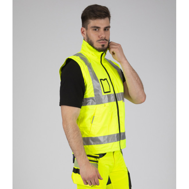 PARKA ROBOCZA WYSOKIEJ WIDOCZNOŚCI WELLINGTON ŻÓŁTY FLUO - Nine Worths by North Ways