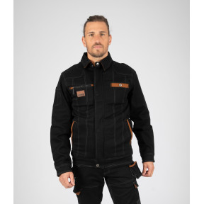 Blouson de travail multipoches Berger noir/camel - Nine Worths by North Ways