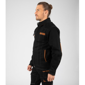 Blouson de travail multipoches Berger noir/camel - Nine Worths by North Ways