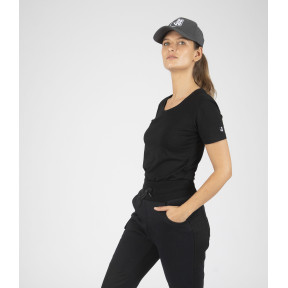 T-shirt Romane dames Zwart - Nine Worths by North Ways