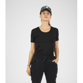 T-shirt Romane damski Czarny - Nine Worths by North Ways