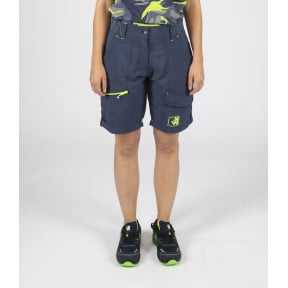 Bermuda de travail femme Sharon marine/jaune fluo - Nine Worths by North Ways
