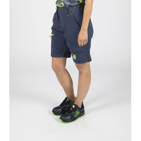 Bermuda de travail femme Sharon marine/jaune fluo - Nine Worths by North Ways