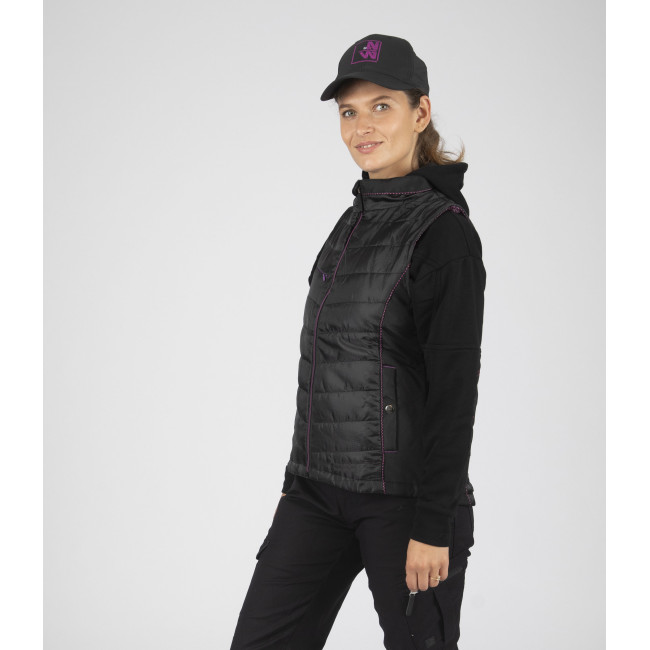 Doudoune de travail sans manches pour femme Constance noir - North Ways